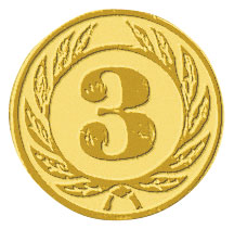 Centre médaille 3ème diamètre 25 mm PB110