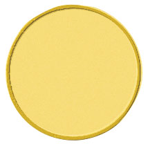 Centre médaille doré diamètre 25 mm PB111