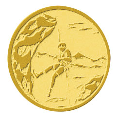 Centre médaille escalade diamètre 25 mm PB119
