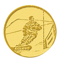Centre médaille snowboard diamètre 25 mm PB122