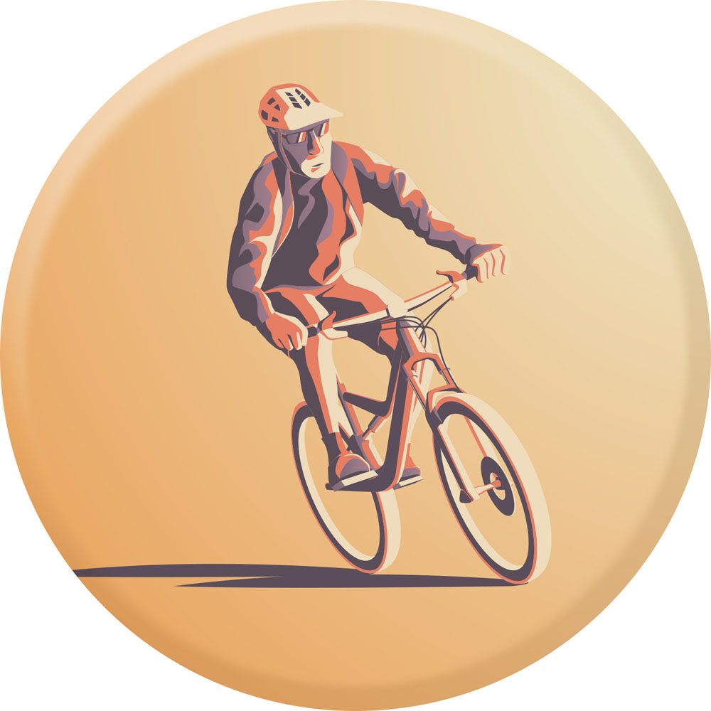 Centre médaille VTT diamètre 50 mm PCA074