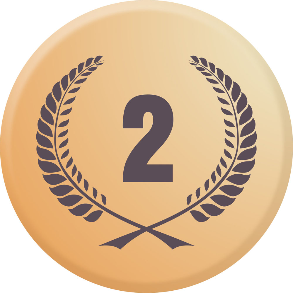 Centre médaille 2ème diamètre 50 mm PCA076