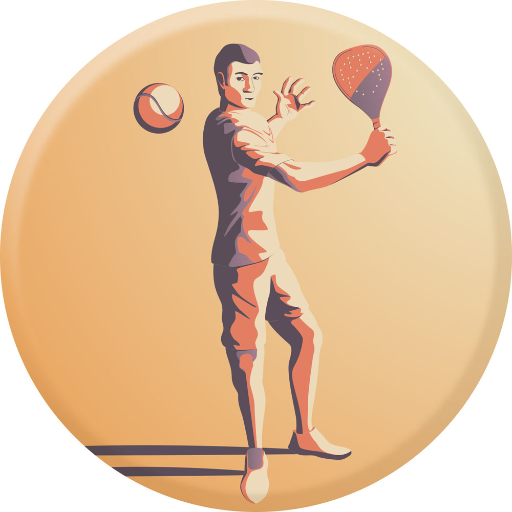 Centre médaille padle diamètre 50 mm PCA079