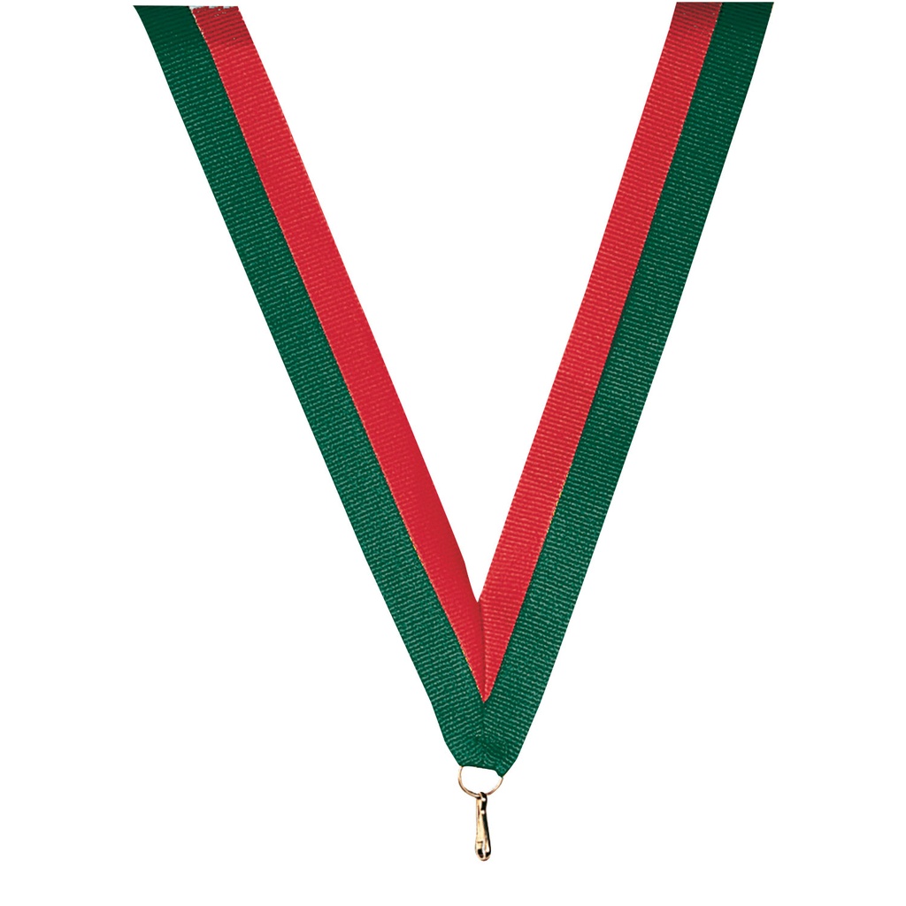 Ruban rouge/vert 800 x 20 mm R11A