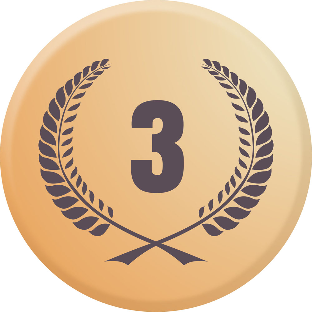 Centre médaille 3ème diamètre 25 mm PCB077