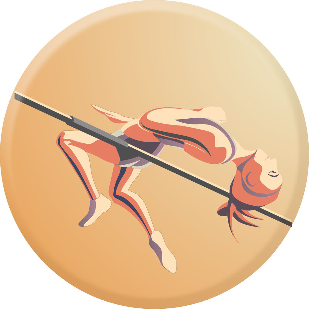 Centre médaille athlétisme diamètre 25 mm PCB043