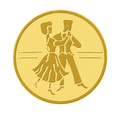 Centre médaille dance diamètre 25mm PB031