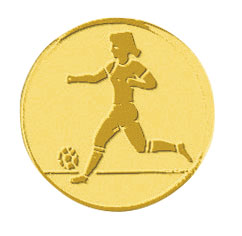 Centre médaille football diamètre 25mm PB041
