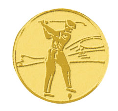 Centre médaille golf diamètre 25 mm PB044