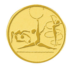 Centre médaille gym diamètre 25 mm PB045