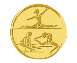 Centre médaille gym diamètre 25 mm PB046