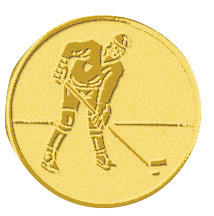 Centre médaille hockey diamètre 25 mm PB053