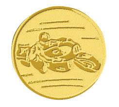 Centre médaille moto diamètre 25 mm PB065