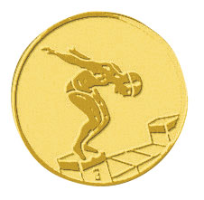 Centre médaille natation diamètre 25 mm PB069