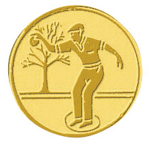 Centre médaille pétanque diamètre 25 mm PB076