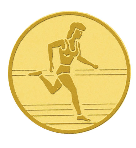 Centre médaille running diamètre 25 mm PB027