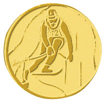Centre médaille ski diamètre 25 mm PB087