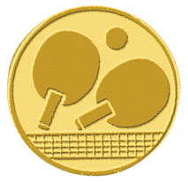 Centre médaille tennis de table diamètre 25 mm PB093