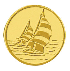 Centre médaille voile diamètre 25 mm PB102