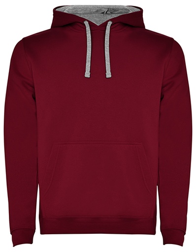 Sweatshirt Urban ROLY RY1067 Garnet Red/Heather grey