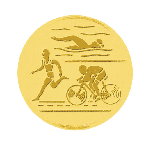 Centre médaille triathlon diamètre 50 mm PA099