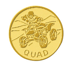 Centre médaille quad diamètre 50 mm PA123