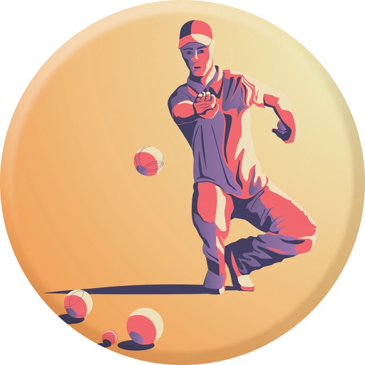Centre médaille pétanque diamètre 50 mm PCA068