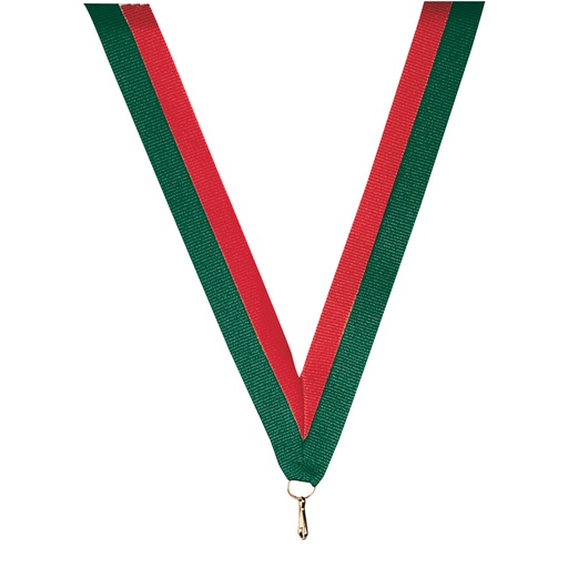 Ruban rouge/vert 800 x 20 mm R11A