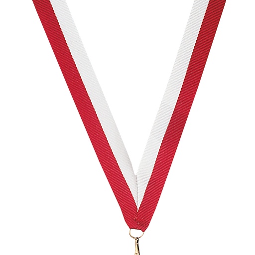 Ruban blanc/rouge 800 x 20 mm R6A