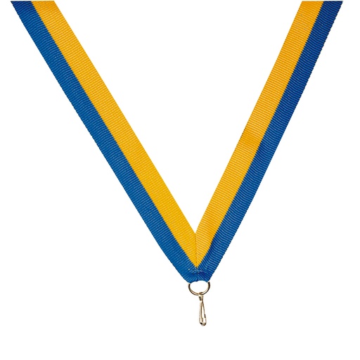 Ruban jaune/bleu 800 x 20 mm R7A