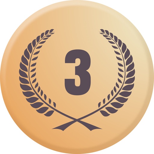 Centre médaille 3ème diamètre 25 mm PCB077