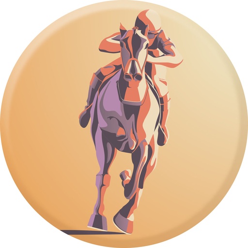 Centre médaille équitation diamètre 25 mm PCB052