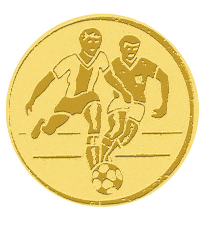 Centre médaille football diamètre 25mm PB043