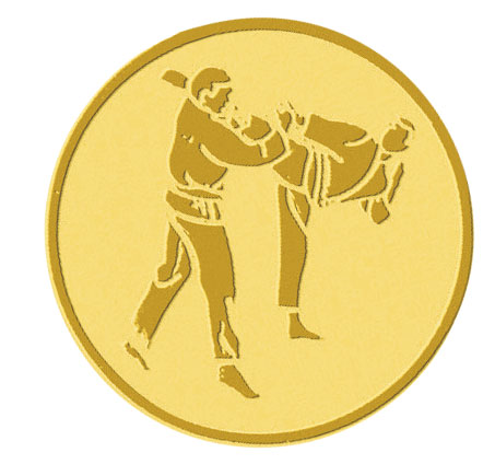 Centre médaille karaté diamètre 25 mm PB057