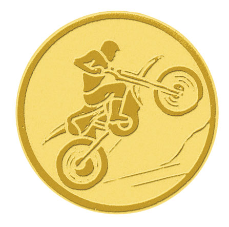 Centre médaille moto diamètre 25 mm PB064