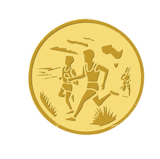 Centre médaille running diamètre 25 mm PB117