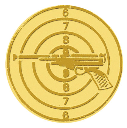 Centre médaille tir diamètre 25 mm PB098