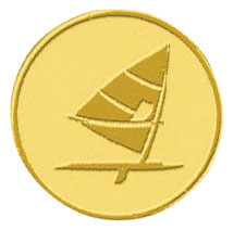 Centre médaille voile diamètre 25 mm PB080
