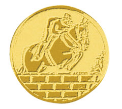 Centre médaille équitation diamètre 25 mm PB037
